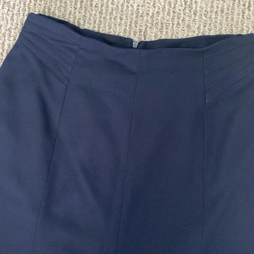 Vintage Jacques Vert Wool Blend Dressy Trumpet Style Skirt, Size 16 - Picture 5 of 7